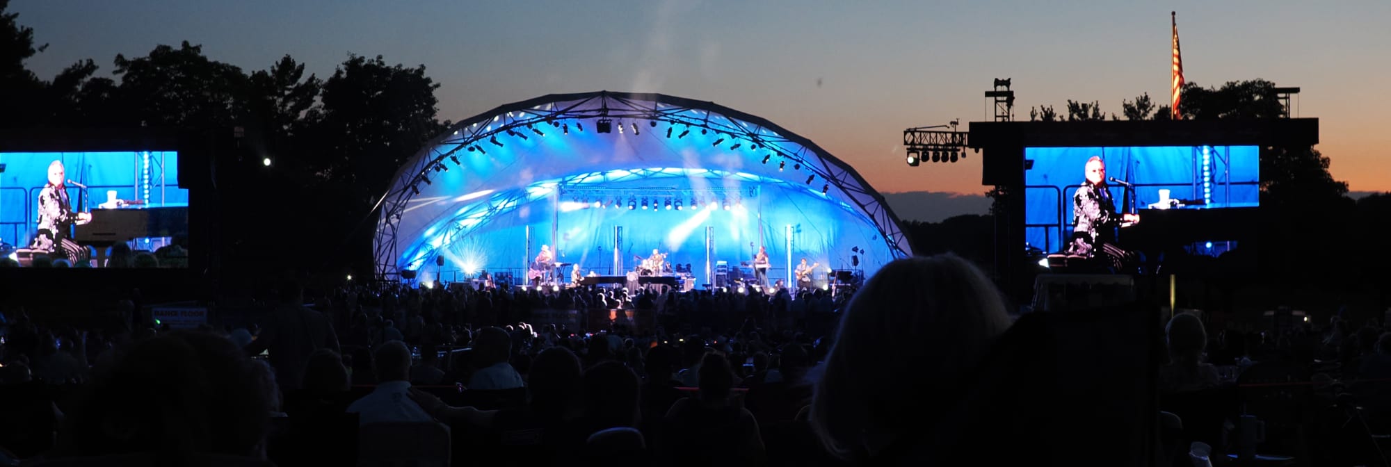 outdoor concert venue at sunset Knoxville